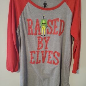 Ripple Junction t shirt. 3/4 length sleeves.  Size L women's.